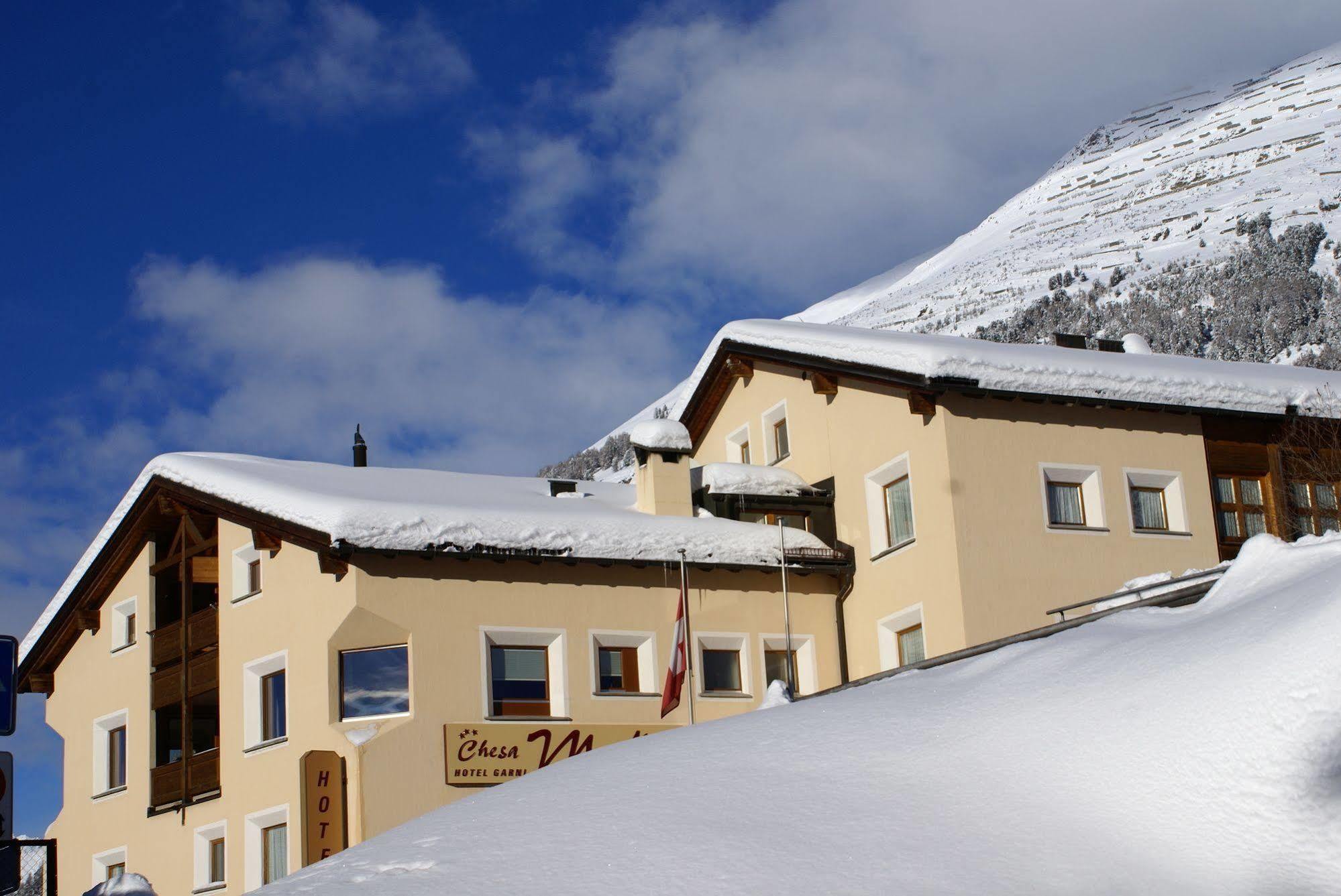 Hotel Garni Chesa Mulin Pontresina Exterior foto