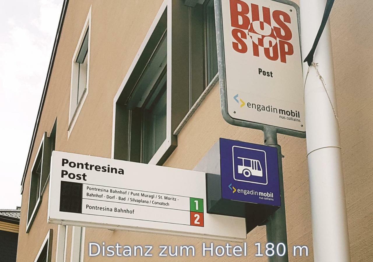 Hotel Garni Chesa Mulin Pontresina Exterior foto